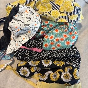 Floral and Patterned Scrub Caps